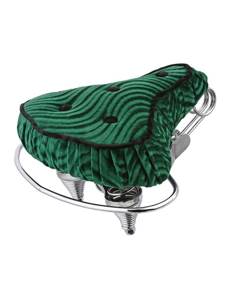 Beach Cruisers Saddle Velour Green.
